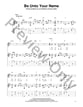 Be Unto Your Name Guitar and Fretted sheet music cover